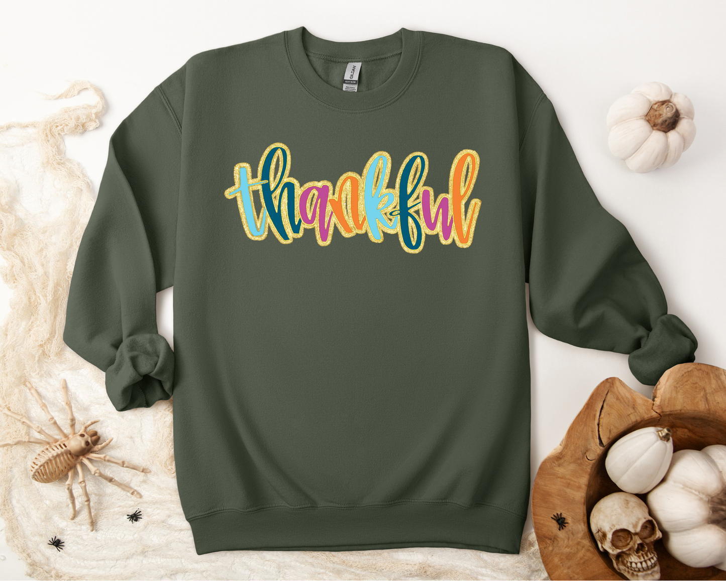 Thankful sparkle Crewneck