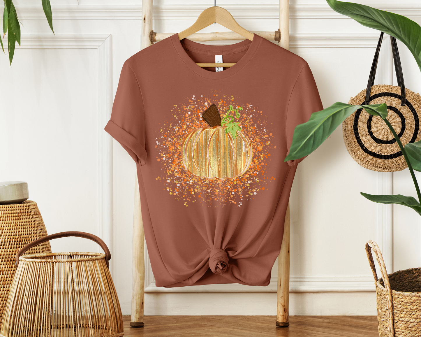 Pumpkin paint splatter