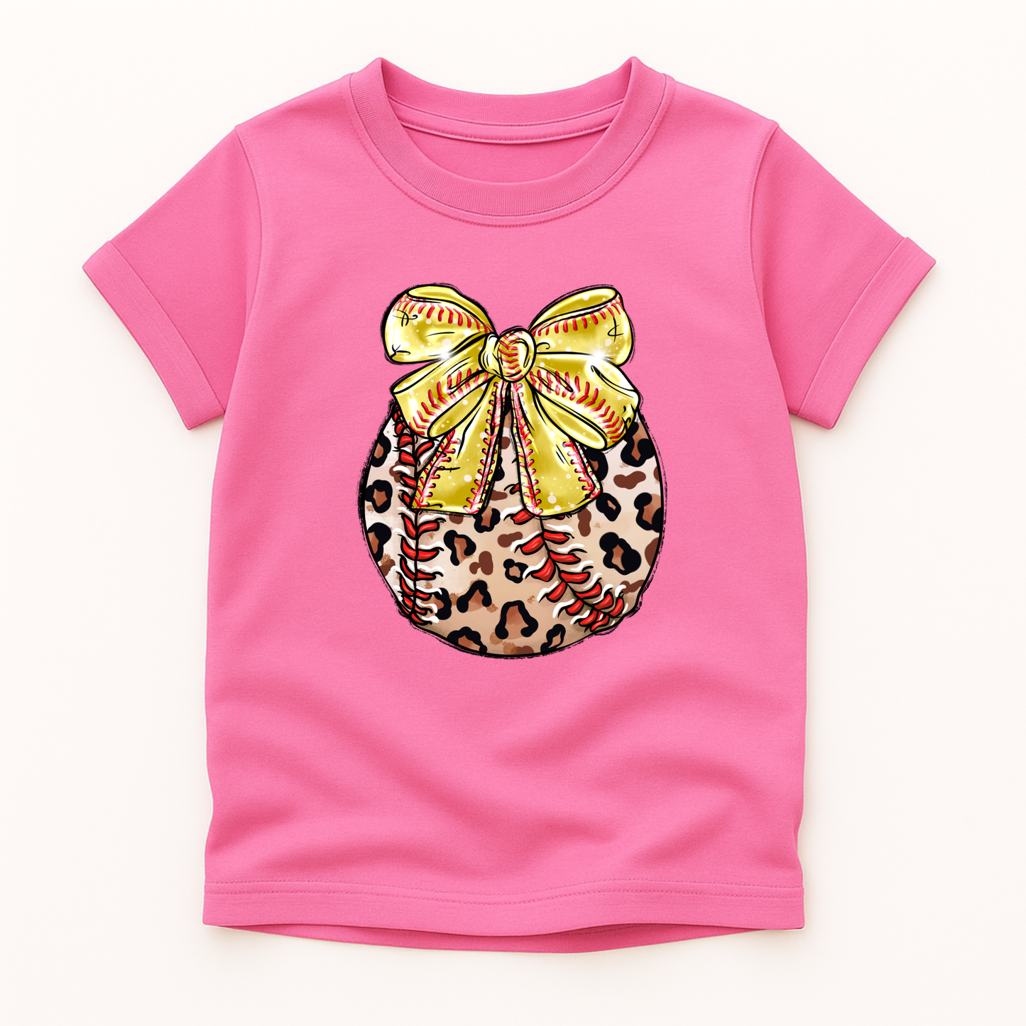 Softball with bow