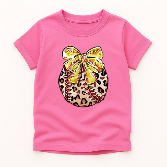 Softball with bow