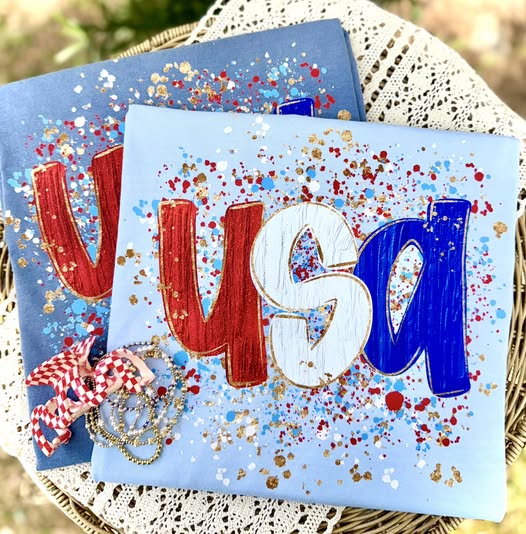 USA paint splatter