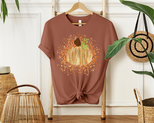 Pumpkin paint splatter