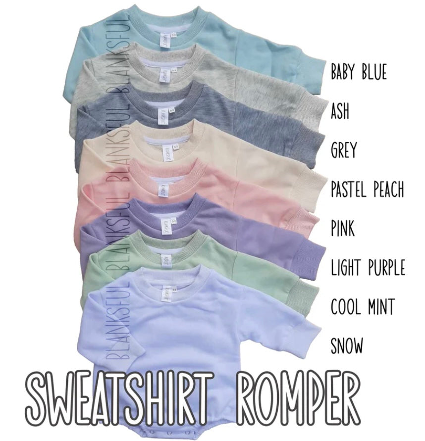 Bubble Sweatshirt Romper
